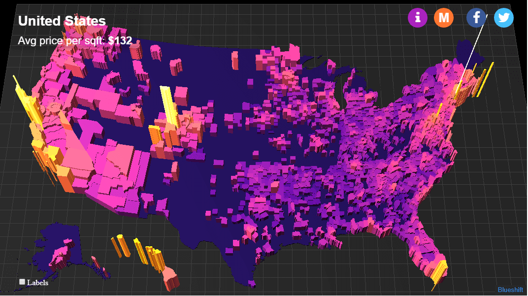 where to locate a data center price per square foot across the united states